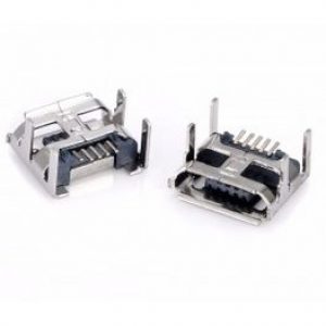 کانکتور microusb مادگی 5PIN ، با هولدر 4 پایه